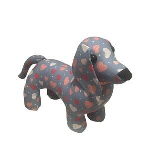 Handmade Dachshund Wiener Dog Valentines Day Heart Plush